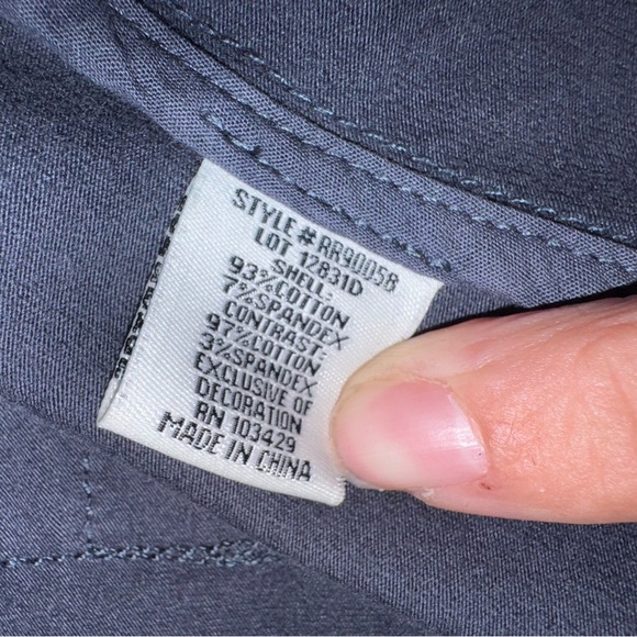 ANTHROPOLOGIE Marrakech Moto Utility Asymmetrical Knit Vest Navy Blue Size M - Picture 12 of 14